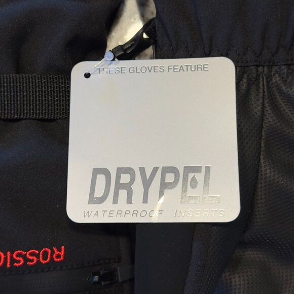 ROSSIGNOL WATERPROOF GLOVES M/L SKI GLOWVES - BLACK GLOVES - WATERPROOF DRYPEL - Picture 4 of 7